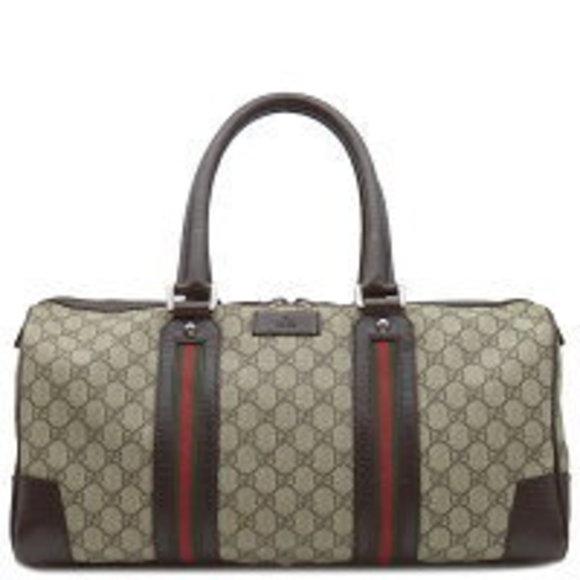 Gucci GG Boston Bag Brown Supreme Canvas Sherry - Picture 1 of 9
